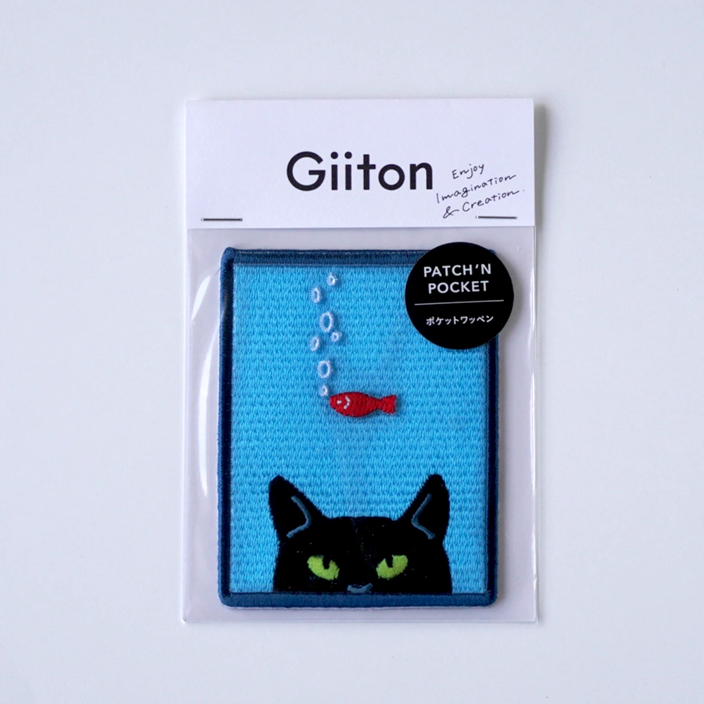 Giiton ポケットワッペン【キャット】