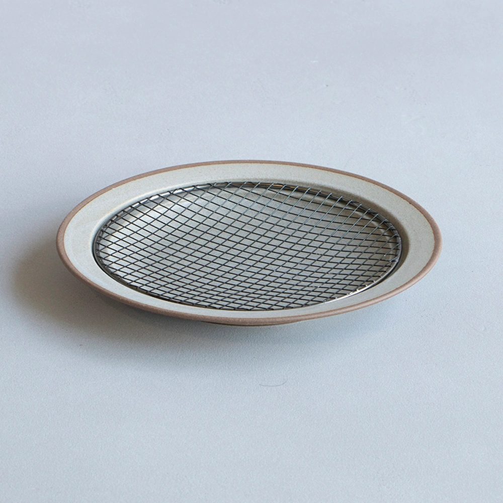 amimeプレートS 【黒酸化網／ライトグレー】