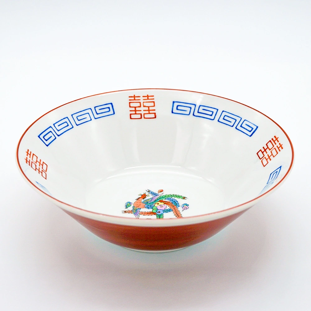 ラーメンどんぶり 赤巻 6.3丼