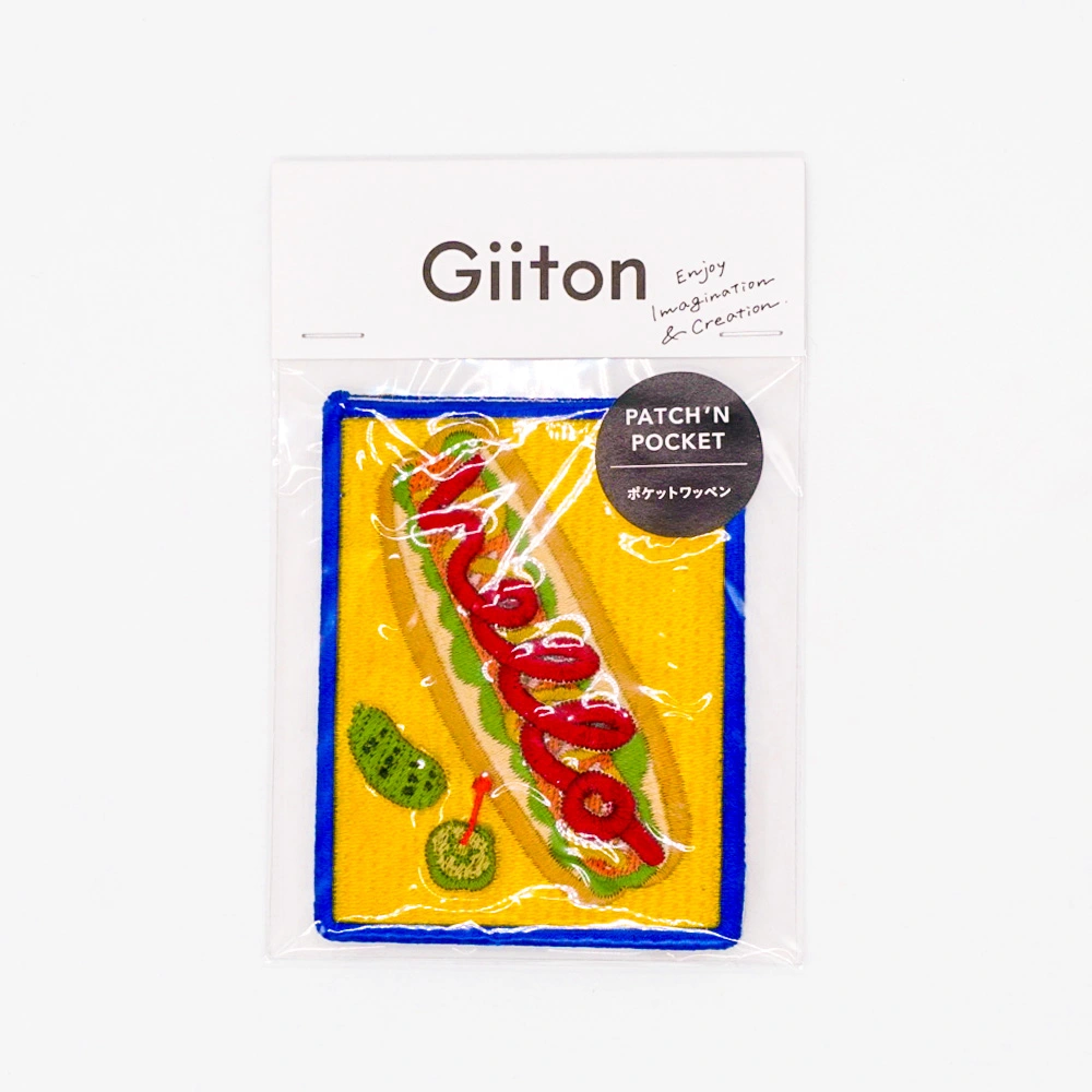 Giiton ポケットワッペン【ホットドッグ】